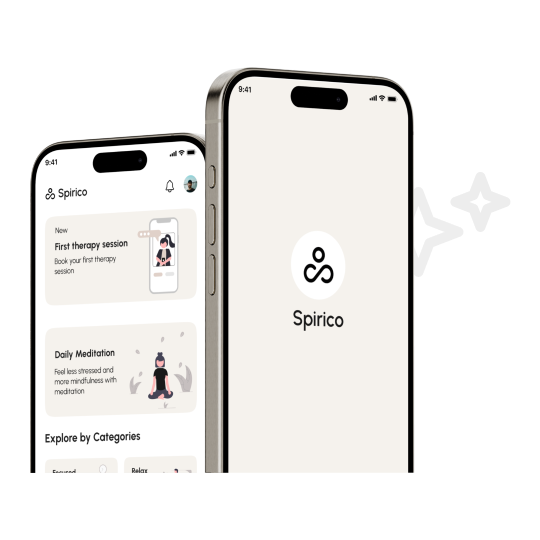 Spirico Mobile App Sceens & Links